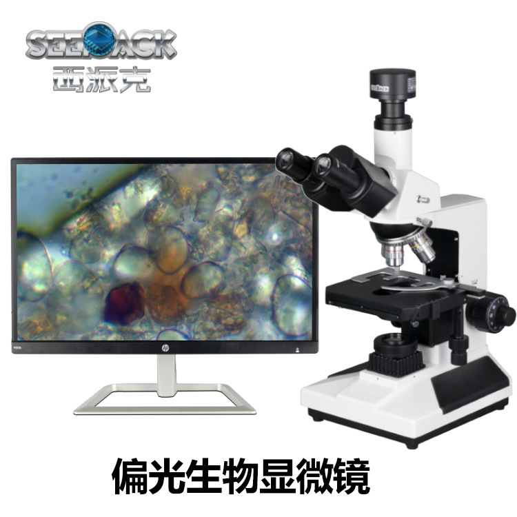 高清偏光显微镜中药饮片 药材成分分析检测 偏光生物显微镜