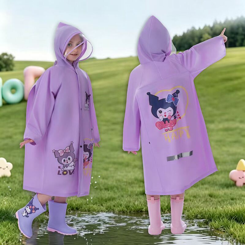 Clearance sale: girls' raincoats with backpack compartments
