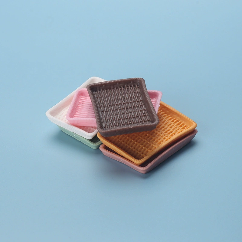 Мини-тарелка маленькая тарелка из ротанга тарелка лоток имитация домашних игрушек