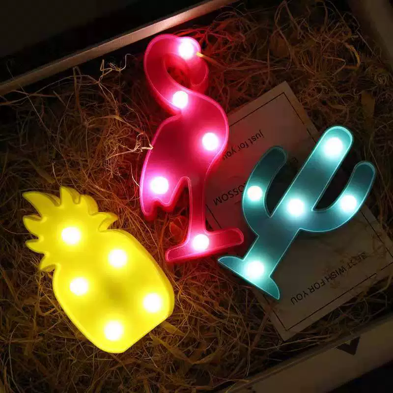 LED-ночник-плакат Amazon INS единорог Феникс птица - украшение стене - висит неон Тронкар сюрприз ночной свет
