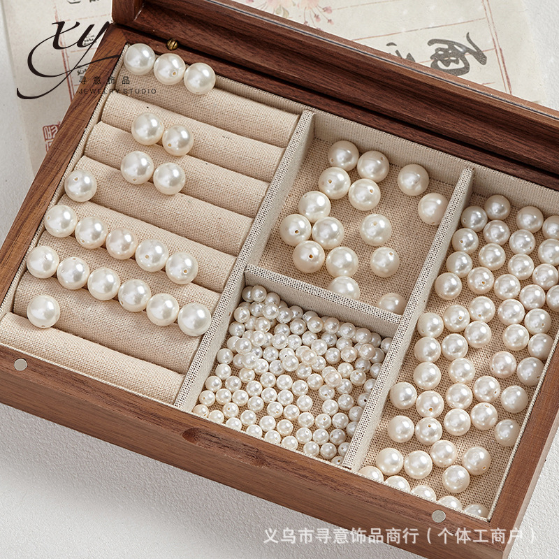 Natural Shell Pearls, White Mabe Pearls, Loose Beads for DIY Handmade Bracelets, Necklaces, and Jewelry Accessories Natural Shell Pearls, White Mabe Pearls, Loose Beads for DIY Handmade Bracelets, Necklaces, and Jewelry Accessories
