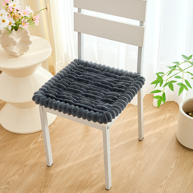 줄무늬의자쿠션-다크그레이 40*40cm