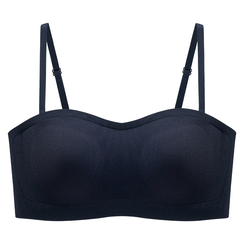 Verano sin cinturón de hombro ropa interior de soporte suave damas sin marcas sin anillo de acero sujetador de hombro antideslizante sujetador