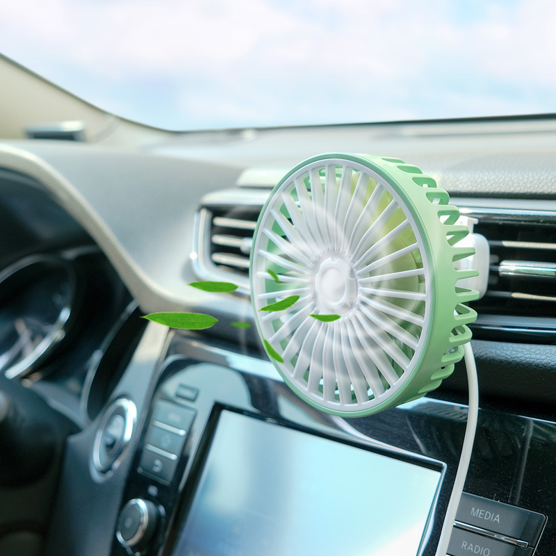 Coche USB de salida de aire bálsamo creativo pequeño ventilador del coche accesorios del coche image 3