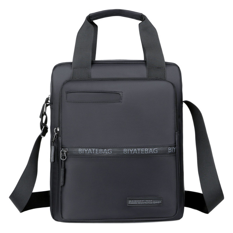 Men's Vertical Handbag 2026 New Fashion Crossbody Bag Business Handbag Simple Commuter Backpack Color-Blocking