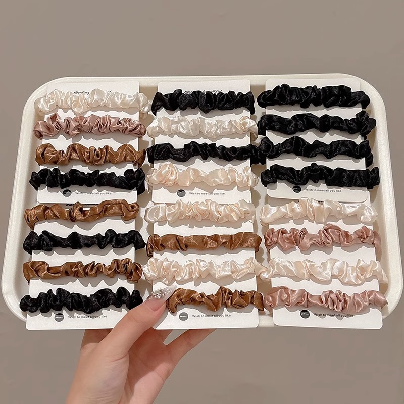 Cuerda para la cabeza para mujer, banda elástica y duradera, cuerda para el cabello, sentido de alta calidad, lazo para el cabello del intestino delgado francés, accesorios para el cabello, funda de cuero para adultos