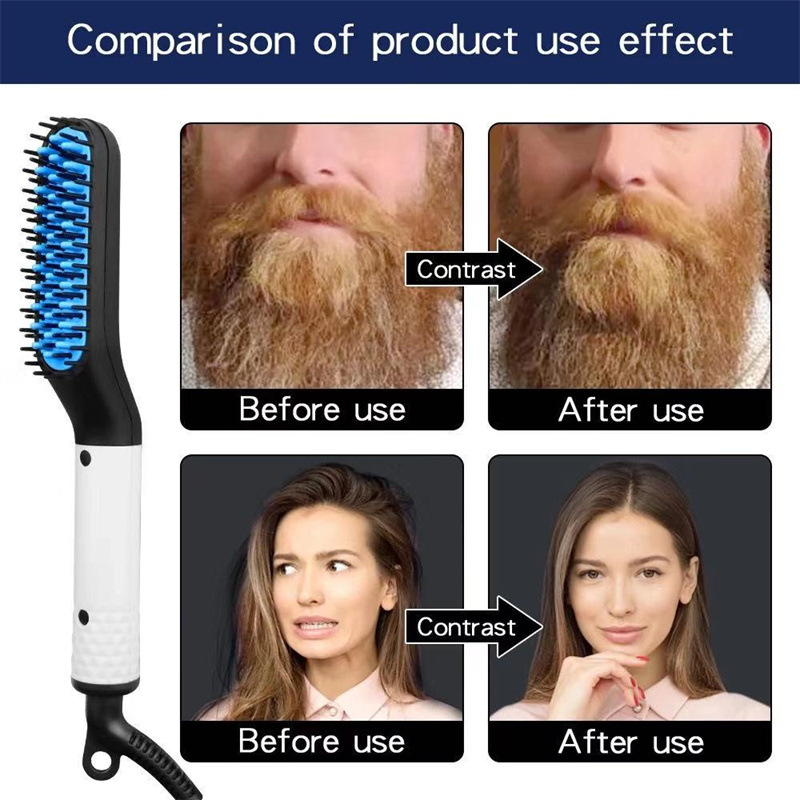 Styled électrique Mini style lisseur barbe peigne à lisser pour hommes_voghion.com