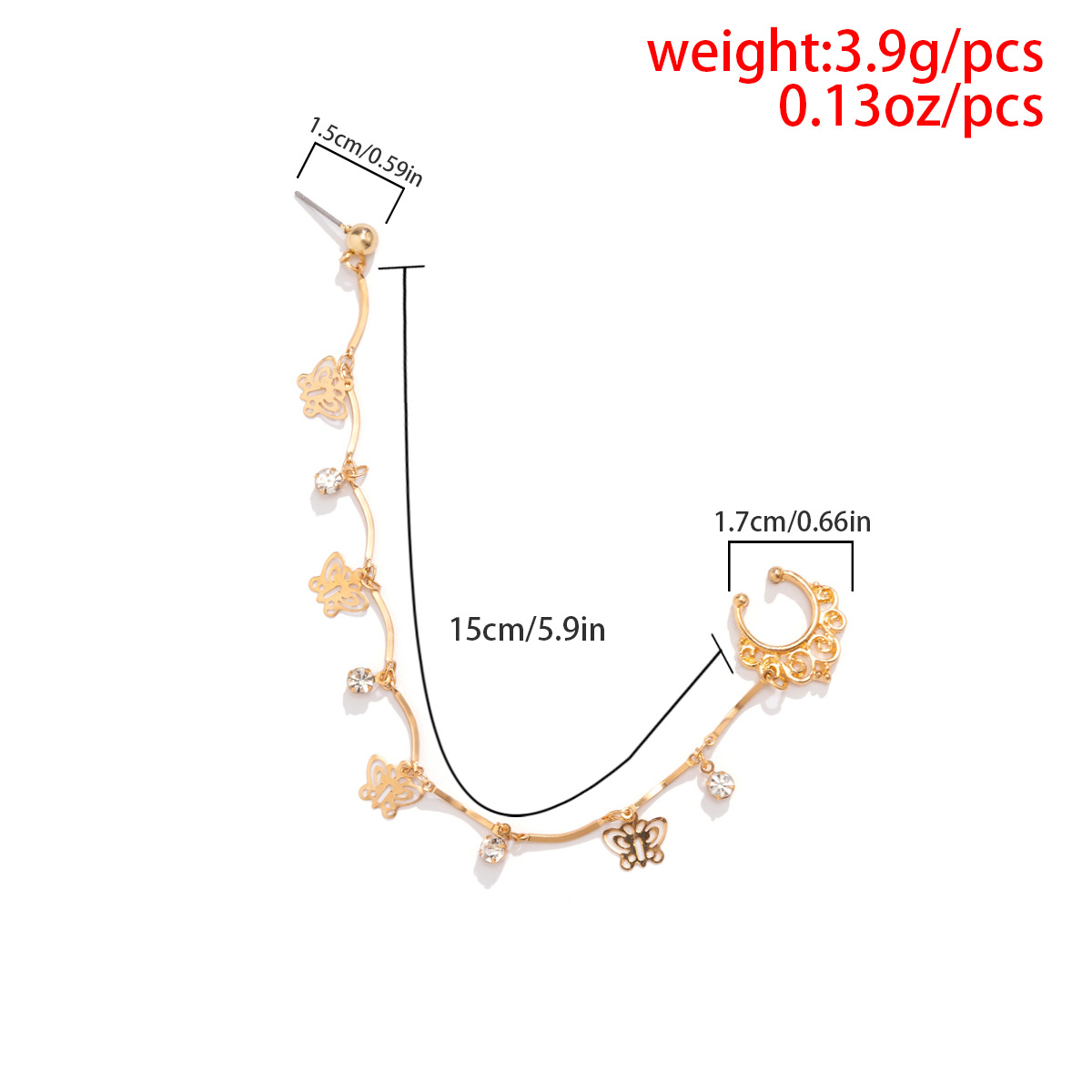 Gioielli europei e americani, stile etnico, stile Su, borchie per il naso senza punzonatura, accessori per il naso, orecchini dolci e fantastici, anelli per il naso da forare_voghion.com