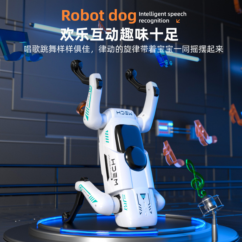 2025 新しい子供のスマートロボット犬リモコン誘導ロボット犬音声制御 Ai プログラミング電気おもちゃ|undefined
