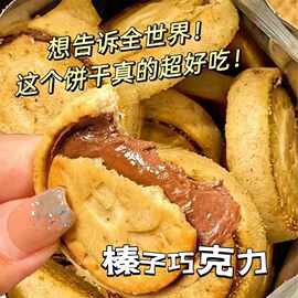 榛子巧克力夹心饼干浓厚醇香开袋即食巧克力酱营养美味