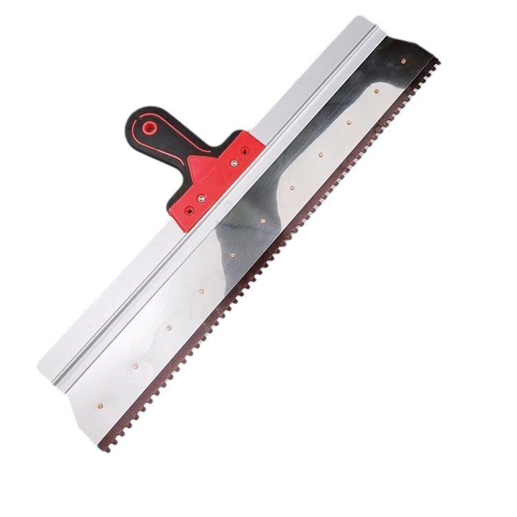 Rastrillo de dientes rastrillo pintura epoxi para pisos rastrillo de pintura de cemento rastrillo con raspador de dientes rastrillo autonivelante resistente a la corrosión