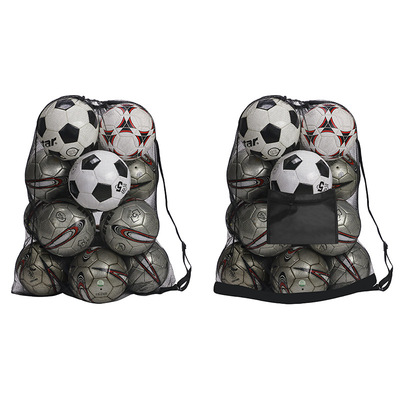 大容量足球收纳网袋排球橄榄球篮球大号收纳袋可调节肩带收纳包|ru