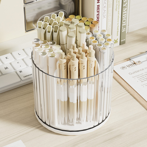 Desktop rotating makeup brush storage tube cosmetics storage box storage rack countertop dressing table lipstick eye shadow pen holder