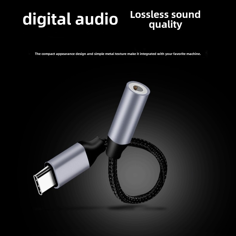 type-c Headset Adapter 3.5mm Audio Line Android Phone Listening to Songs typec Digital Audio Adapter