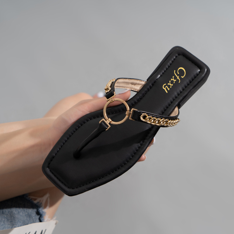 Cfxxy Cross Border Slides Outer Wear Fashion Flip Flops Fip Foreign Trade Sandals Women S Shoes Flat_voghion.com