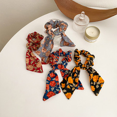 Butterfly knot hair tie new Korean elastic hair clip vintage French hair accessory hair tie rubber band floating headband for women