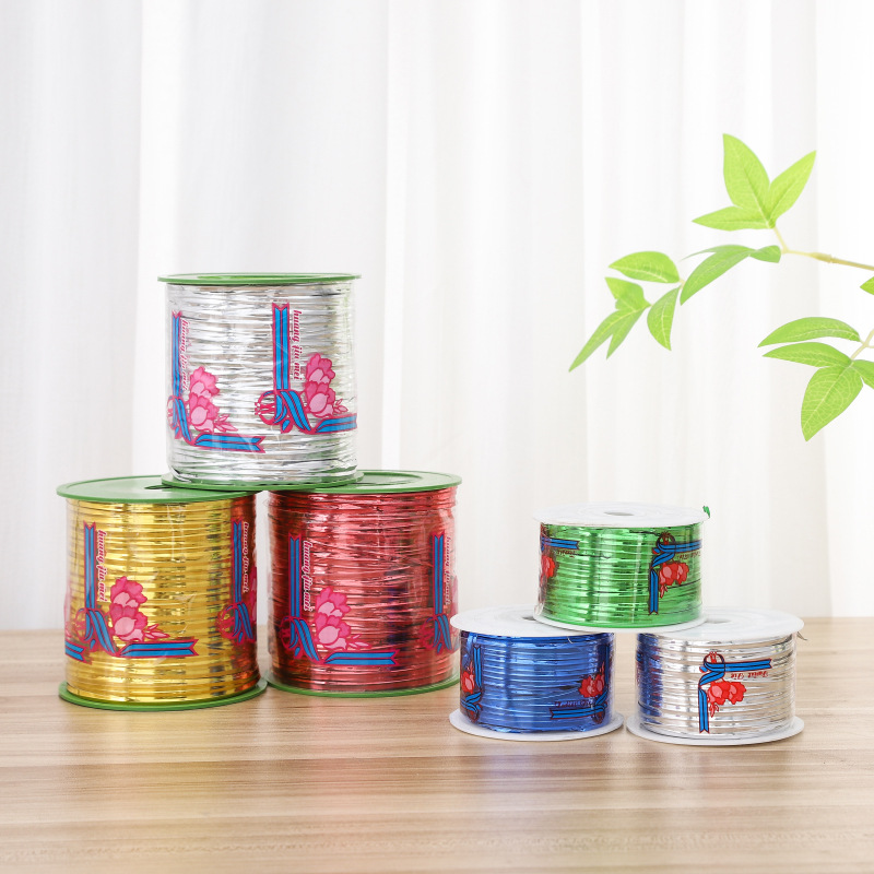 100码现货批发金色桶条 饰品食品包装束线带 镀铝膜包装扎丝
