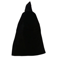 万圣节披风黑色成人斗篷吸血鬼服装巫师恶魔死神带帽金丝绒斗篷红