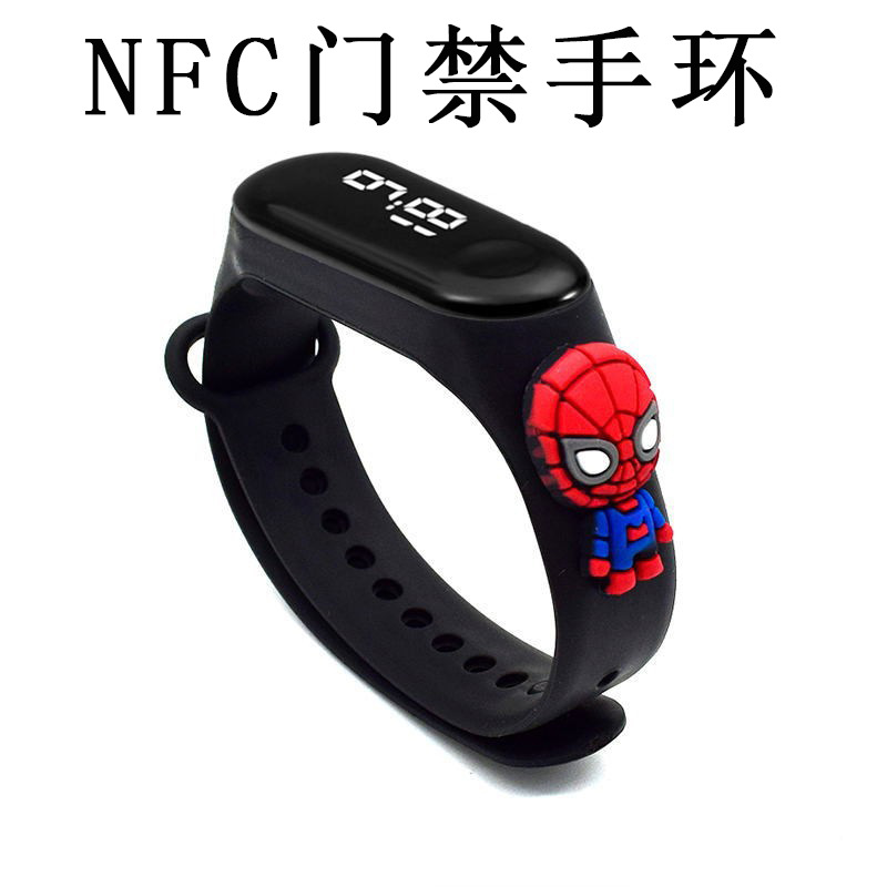 Venta directa de fábrica NFC control de acceso led reloj electrónico impermeable reloj para deportes al aire libre control de acceso IC portátil reloj de pulsera para estudiantes