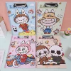 Labubu A4 board clip [four styles randomly sent] single price