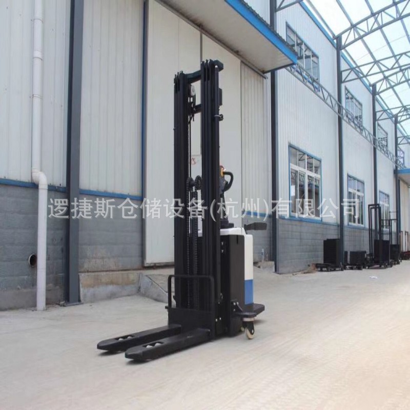全电动堆高车站驾式装卸铲车叉车液压托盘堆垛车2吨升降升高叉车
