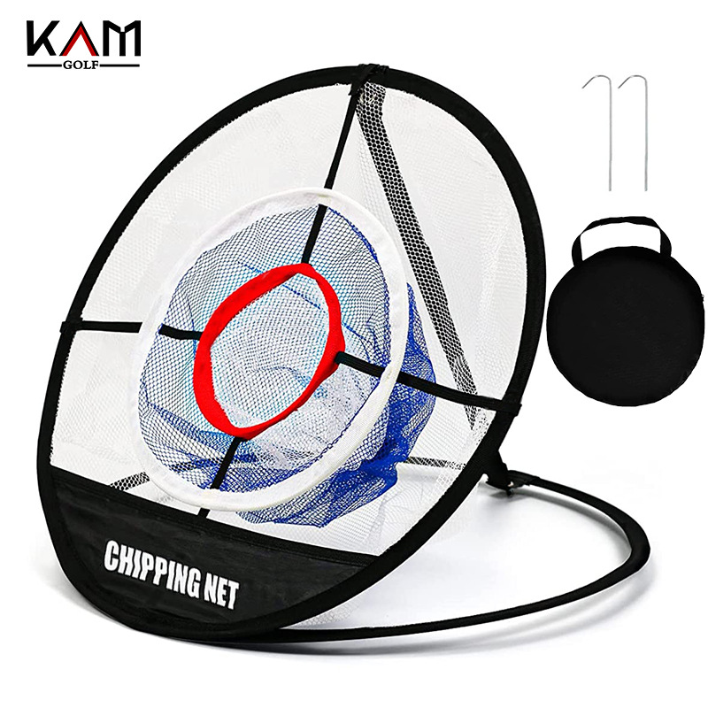 Fabricante en stock Golf llamativo Red de corte de la bola de práctica neta de entrenamiento de Golf Swing entrenador neto