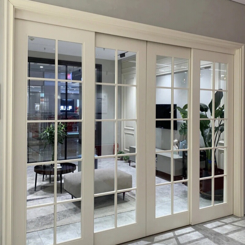 Partition Door Solid Wood Sliding Door Balcony Study Kitchen Sliding Door Barn Door Bedroom Door Integrated Custom Soundproof Door