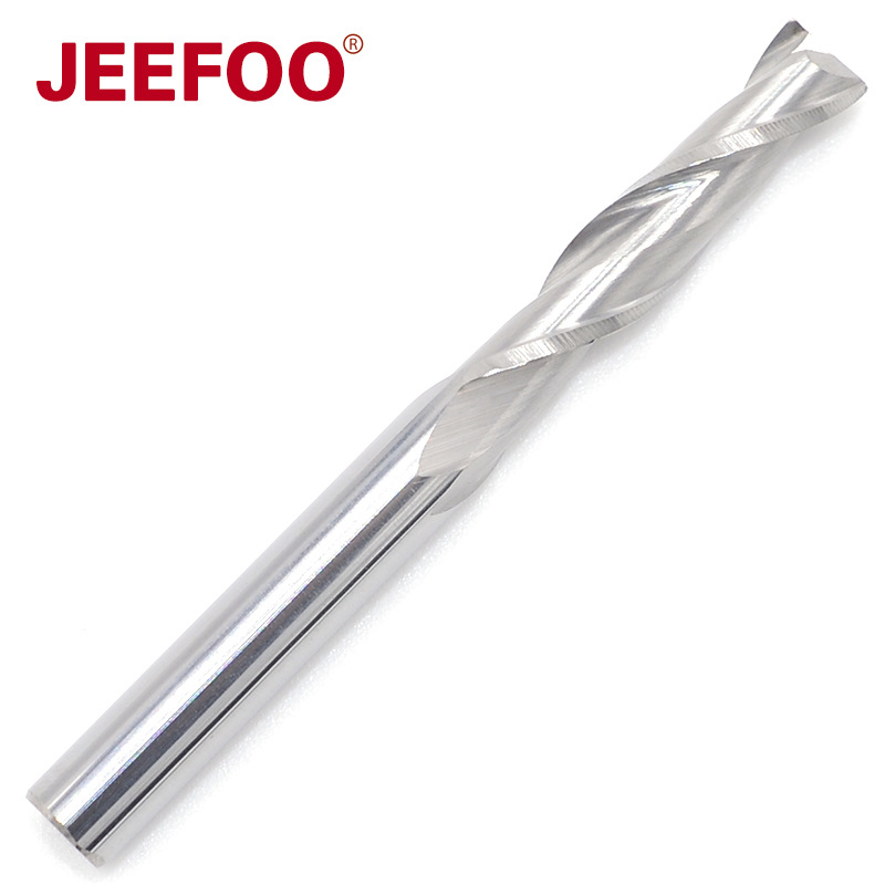 5*22双刃螺旋大排屑平底铣刀具雕刻机精雕机木板切割镂空麻花刀头