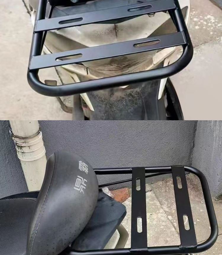 Universal electric vehicle rear seat expansion rack, tail box bracket, handrail, modified backrest support, rear rack, trunk