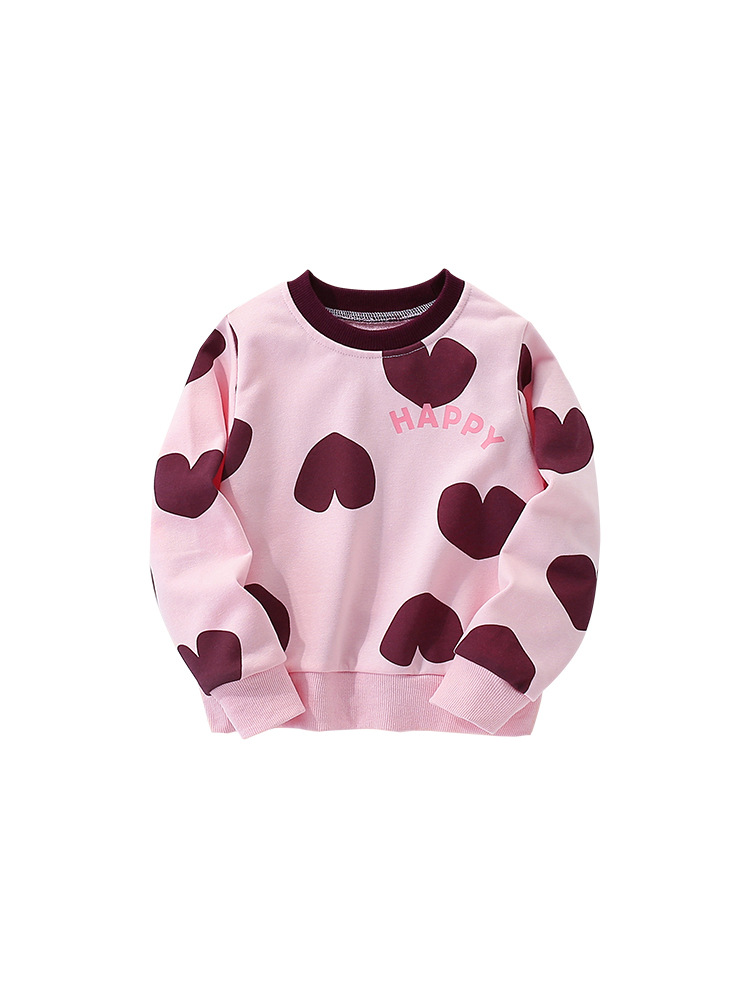 Malwee transfronterizo ropa de otoño ropa infantil chaqueta de otoño invierno nuevo estilo europeo y americano niños de cuello redondo manga larga hermosa impresión superior