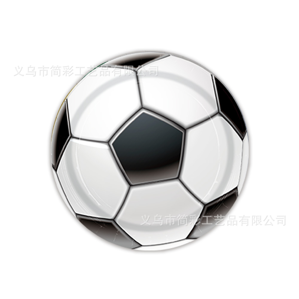 Nuevo transfronterizo Copa del Mundo de fútbol fiesta decoración de artículos de papel bandeja toallas de mesa set de diseño de escena de fiesta