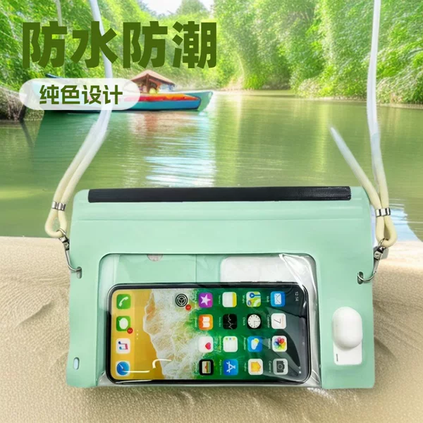 New Waterproof Mobile Phone Bag, Touch-Screen Compatible, Large Capacity, Specially Designed for Swimming and Hot Springs, Patent-Pending Waterproof Shoulder Bag