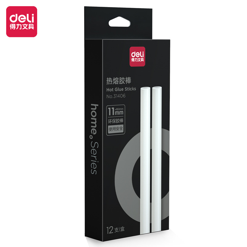 DeLix 31406 Hot Melt Glue Sticks &phi;11mm for Children, Household, DIY Crafts, Hot Glue Gun, Hot Melt Glue Sticks