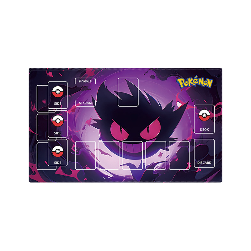 Pokémon juego gran almohadilla de bloqueo grueso doble tarjeta de combate almohadilla de tarjeta de batalla mesa simple almohadilla de mesa