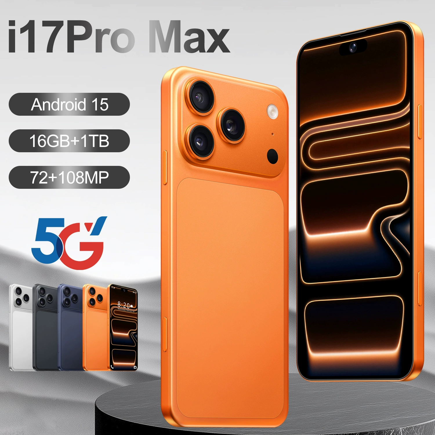 Мобильный телефон, умные часы, intel core i17, 17промакс, (торговля через границу), 7,3 дюйма, широкий экран, Android