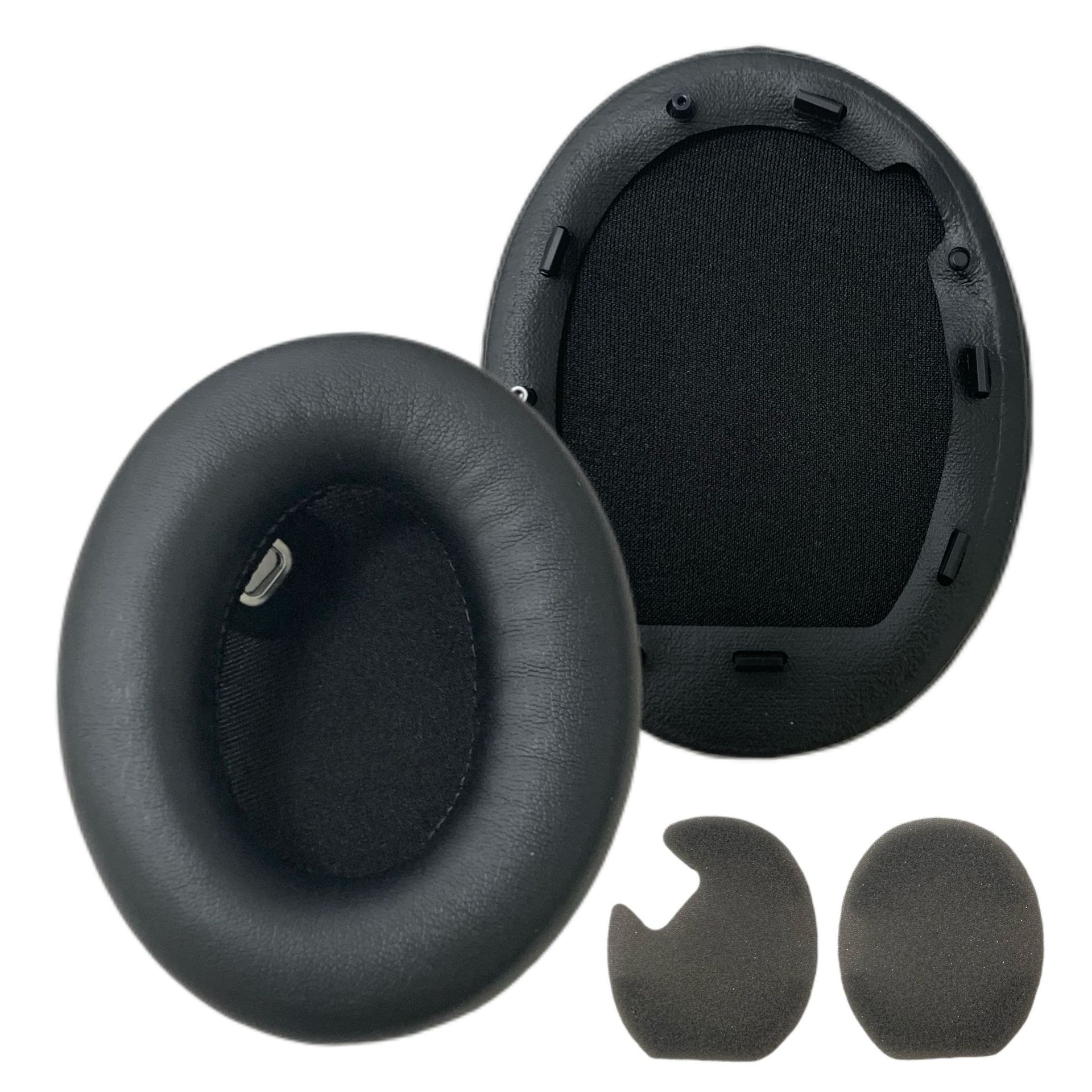 Almohadillas de proteína negra 1000XM4 [1 unidad con adhesivo/almohadilla de algodón de regalo]