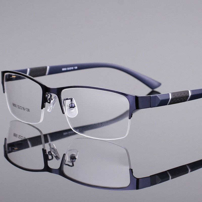 Myopia Glasses Anti-Blue Light Business Half-Frame Finished Casual Men's Non-Prescription Flat Frame Imitation Tr Manufacturer Wholesale Myopia Glasses Anti-Blue Light Business Half-Frame Finished Casual Men's Non-Prescription Flat Frame Imitation Tr Manufacturer Wholesale