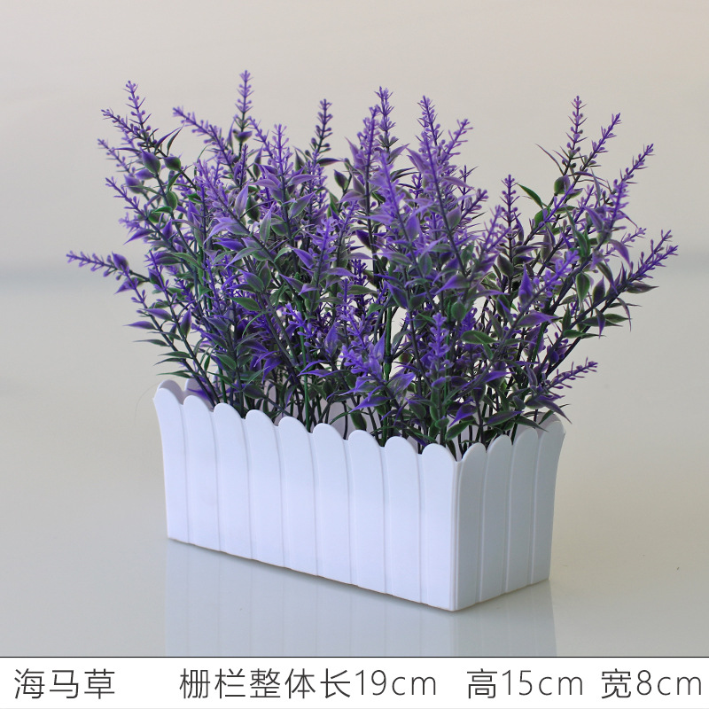 Flor artificial jardín de flores de plástico traje de valla de flores artificiales decoración de la ventana interior y exterior decoración floral decoración de la Mesa maceta flor