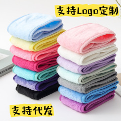 Amazon 新しいフランネルベルクロヘッドバンド女性用 SPA 洗顔スポーツヘッドバンド産後ターバンロゴ刺繍