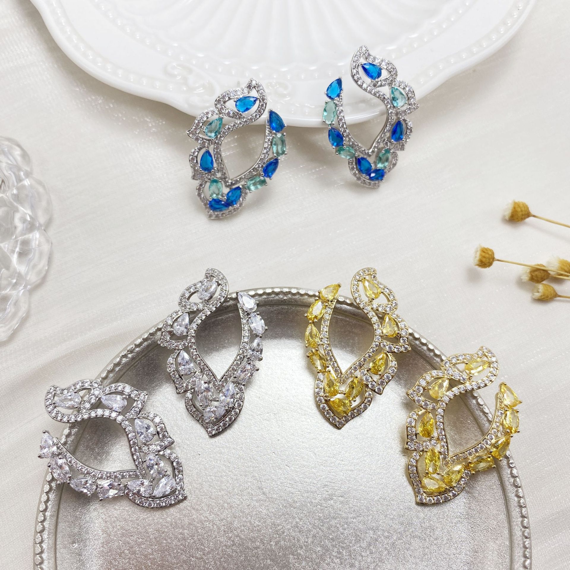 fashionable elegant earrings
