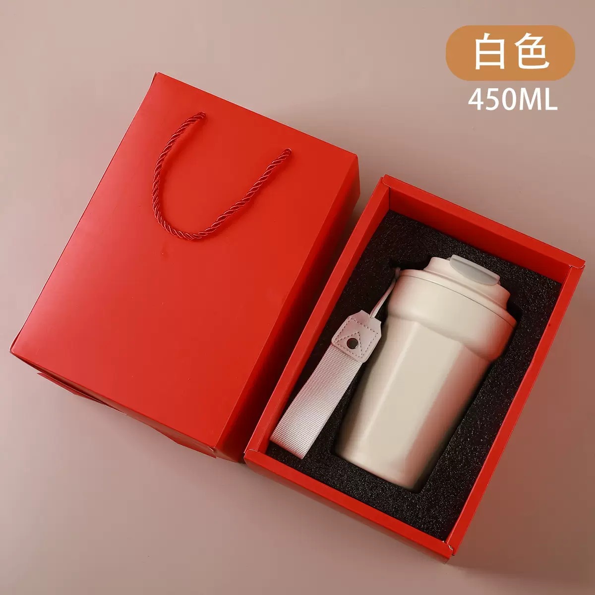 Taza de aislamiento de acero inoxidable 316 sin costura transfronteriza Taza de café de patrón vertical con pantalla de temperatura inteligente Taza de automóvil de oficina Caja de regalo Taza de agua