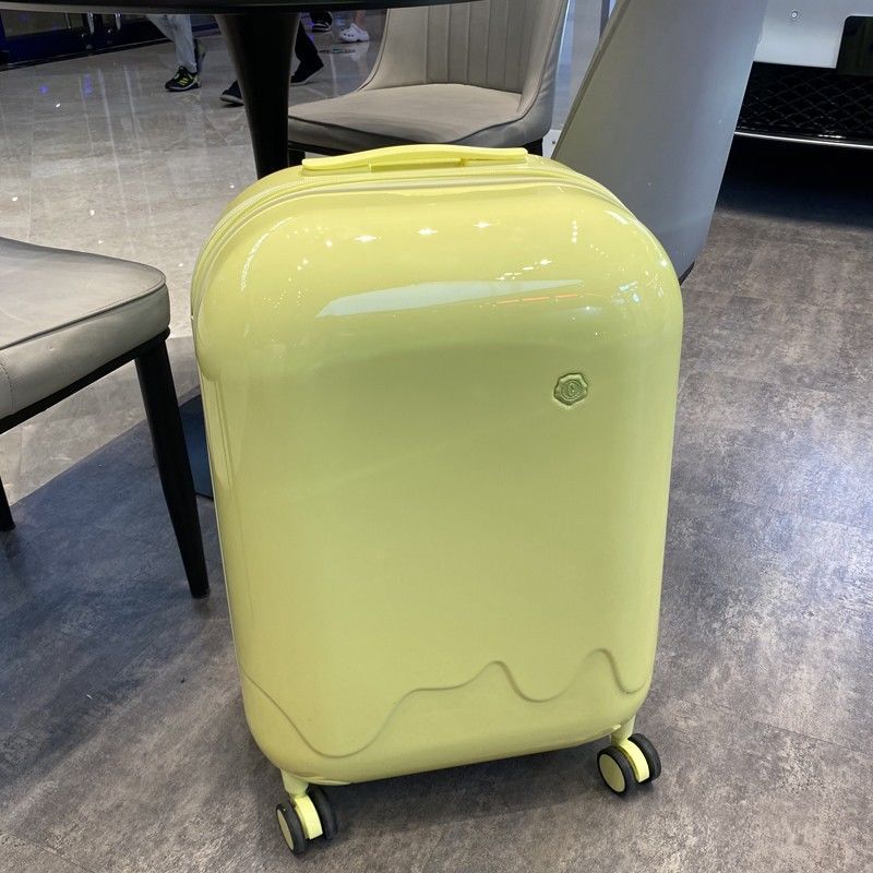 【2205人以上が満足】女性用多機能スーツケース20個 インターネットセレブ 小型トロリーケース 光沢のあるアイスクリームスーツケース レザー|undefined