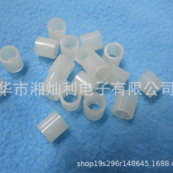 M3尼龙直通柱 PA66塑胶垫片耐高温绝缘隔离M3.2*外径5*高度2-22MM
