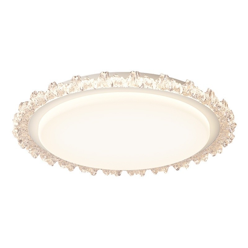 Luz de techo del dormitorio moderno minimalista estilo francés cálido romántico cristal ligero lujoso sensación de alto nivel dormitorio principal sala de estar lámparas de habitación