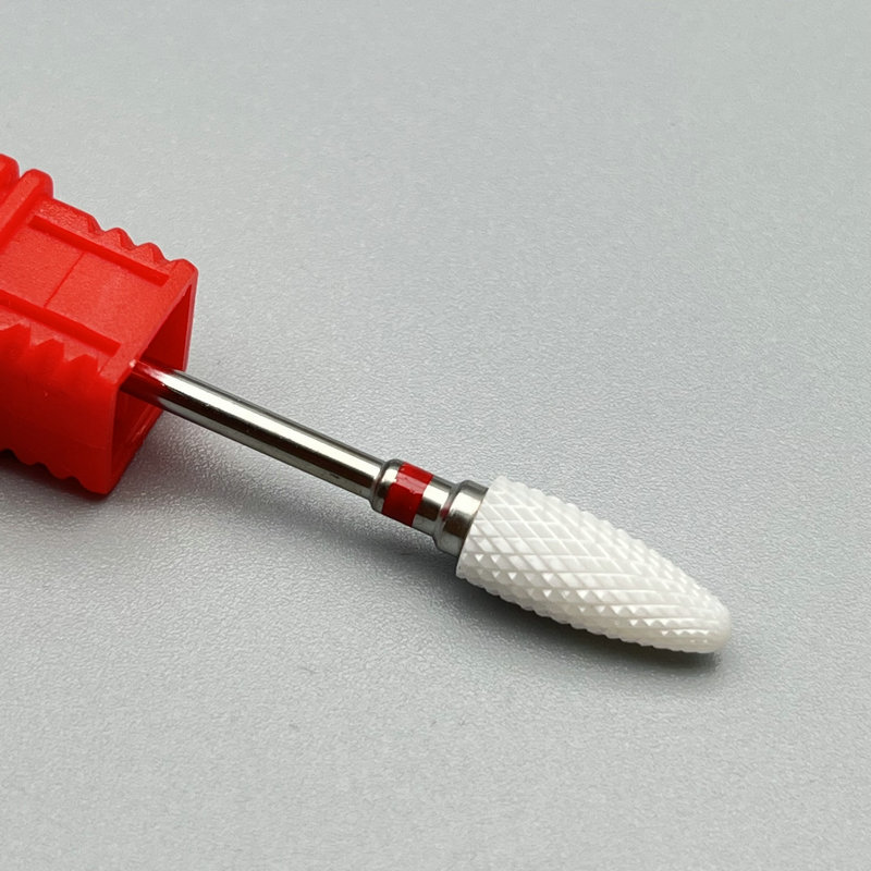 세라믹 옥수수 머리 화이트 도자기 레드 라벨 F