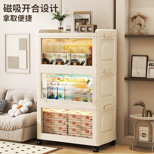 Simple style extra large capacity clothing storage cabinet household folding storage cabinet multi-layer storage cabinet quilt storage rack