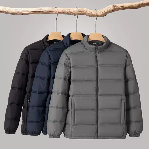 Men's thickened cotton jacket, new reversible cotton coat, thickened new winter cotton jacket, warm short men's coat