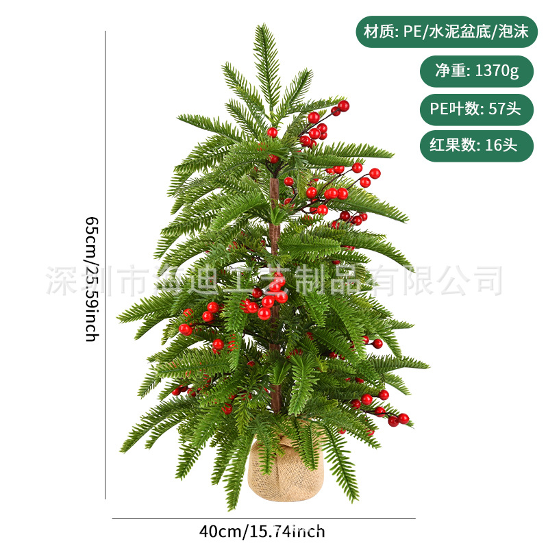 Decoración de Navidad Pequeño árbol de Navidad de escritorio Pequeño árbol de Navidad