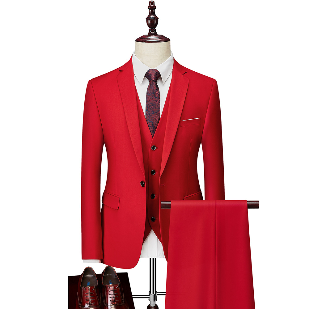 Abbigliamento maschile abiti professionali abiti abiti tre pezzi abiti da uomo business stiratura gratuita abiti formali_voghion.com