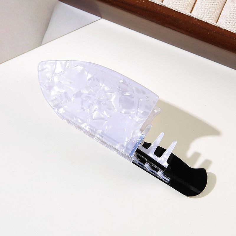 Women's Gender Vacation, Classic Style Style Vacation Classic Style Women's Color Block PVC Hair Clip